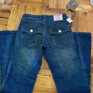 True Religion Women's Boot Cut Jeans - Dark Blue